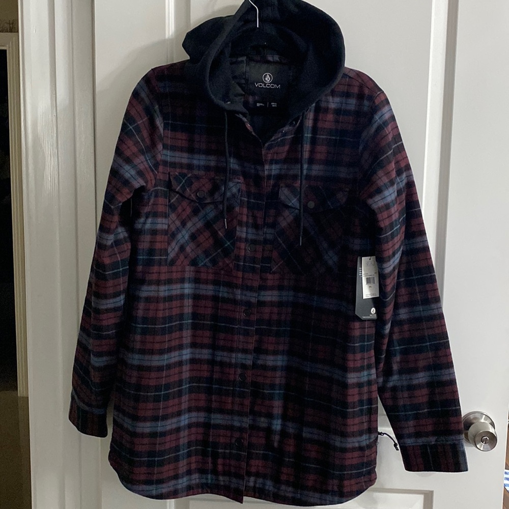 Volcom Flannel Jacket NWT XL Womens
